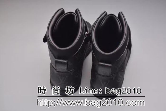 路易威登LV 高端狠貨 原版絲綢皮時尚休閒運動高幫男鞋 8FX2053